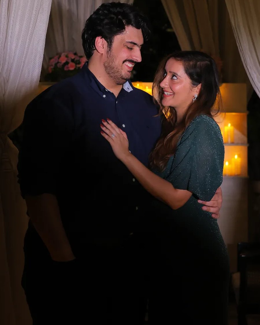 Varun and Khushboo on the night of the proposal